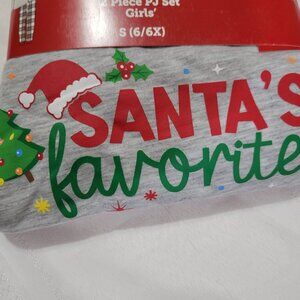 Holiday Style S 6/6X 100% Polyester 2-piece pajama Christmas set NWT.